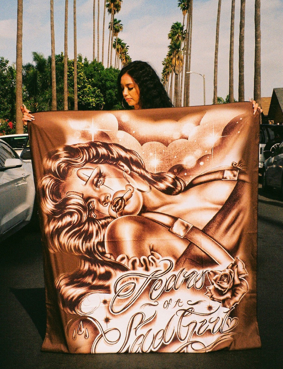 Limited Edition Tears Of A Sad Girl Tapestry (BROWN)