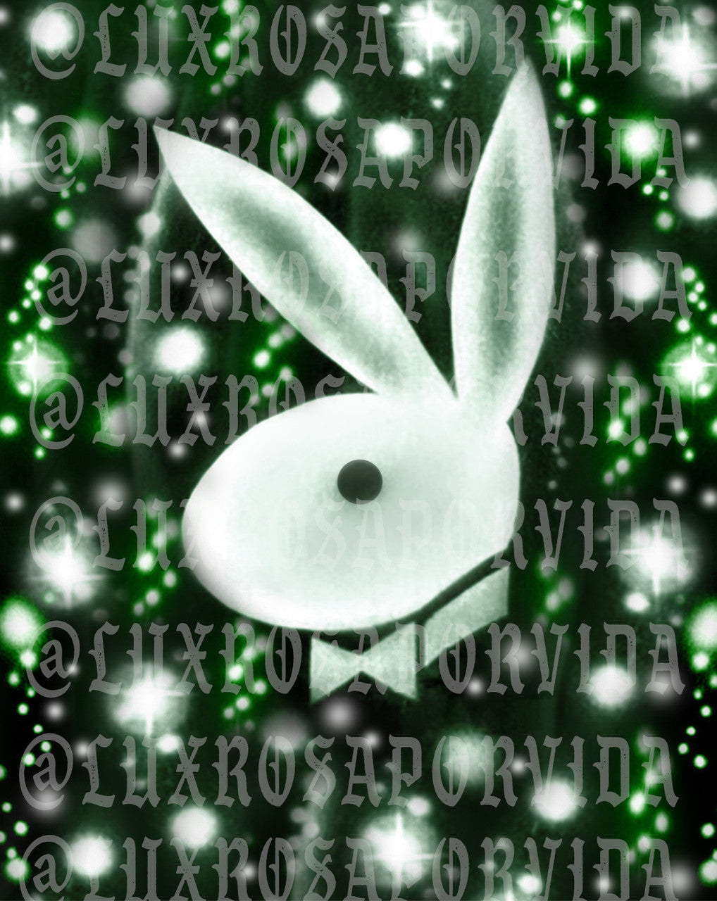 Glamour Shotz 'Player's Money' Airbrushed Backdrop (X-Large) GREEN