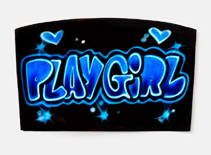 PLAYGIRL Airbrushed Tube Top (BLACK) *Limited Edition