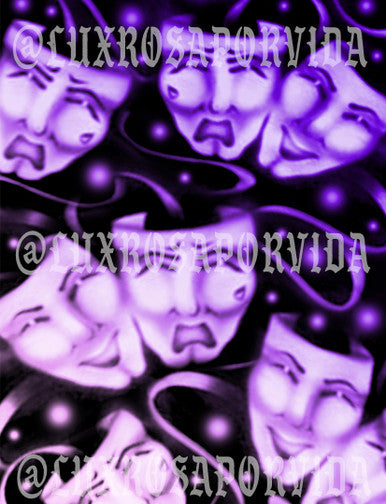 Glamour Shotz  Airbrushed 'Prisoner Of Love' Backdrop (Purple/Pink Ombré) (Extra Large)