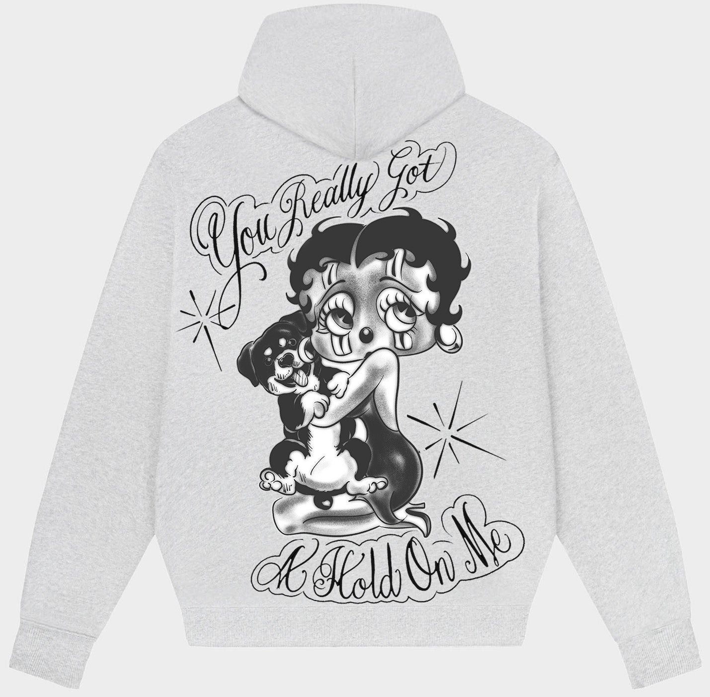 LIMITED EDITION 'You Really Got A  Hold On Me' ZIP-UP Hoodie (GREY/BLACK)