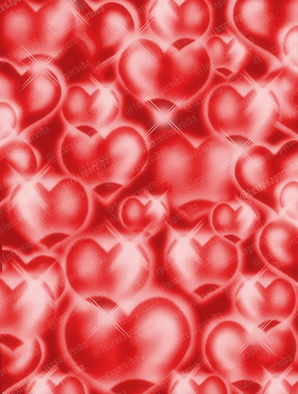 Hearts & Hynas Airbrushed Glamour Shotz Backdrop (RED) (Extra Large)