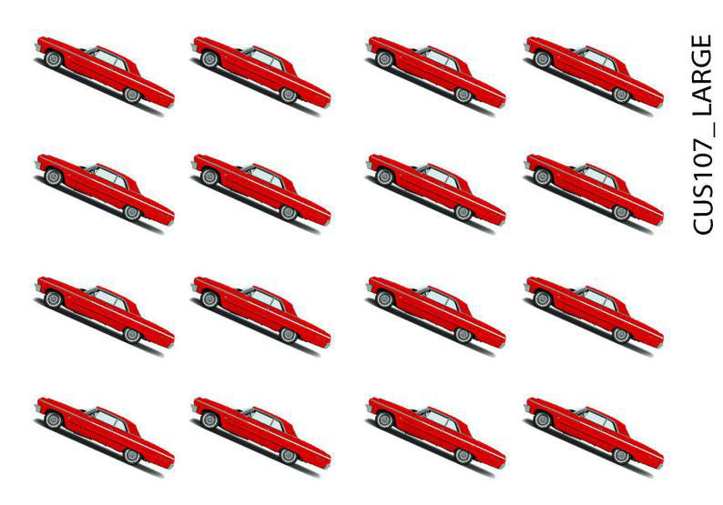 Lux Rosa Impala Nail Stickers (Red)