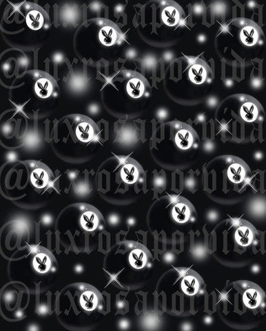 LIMITED EDITION Glamour Shotz 'PLAYER'S BALL' Airbrushed Backdrop (X-Large) BLACK