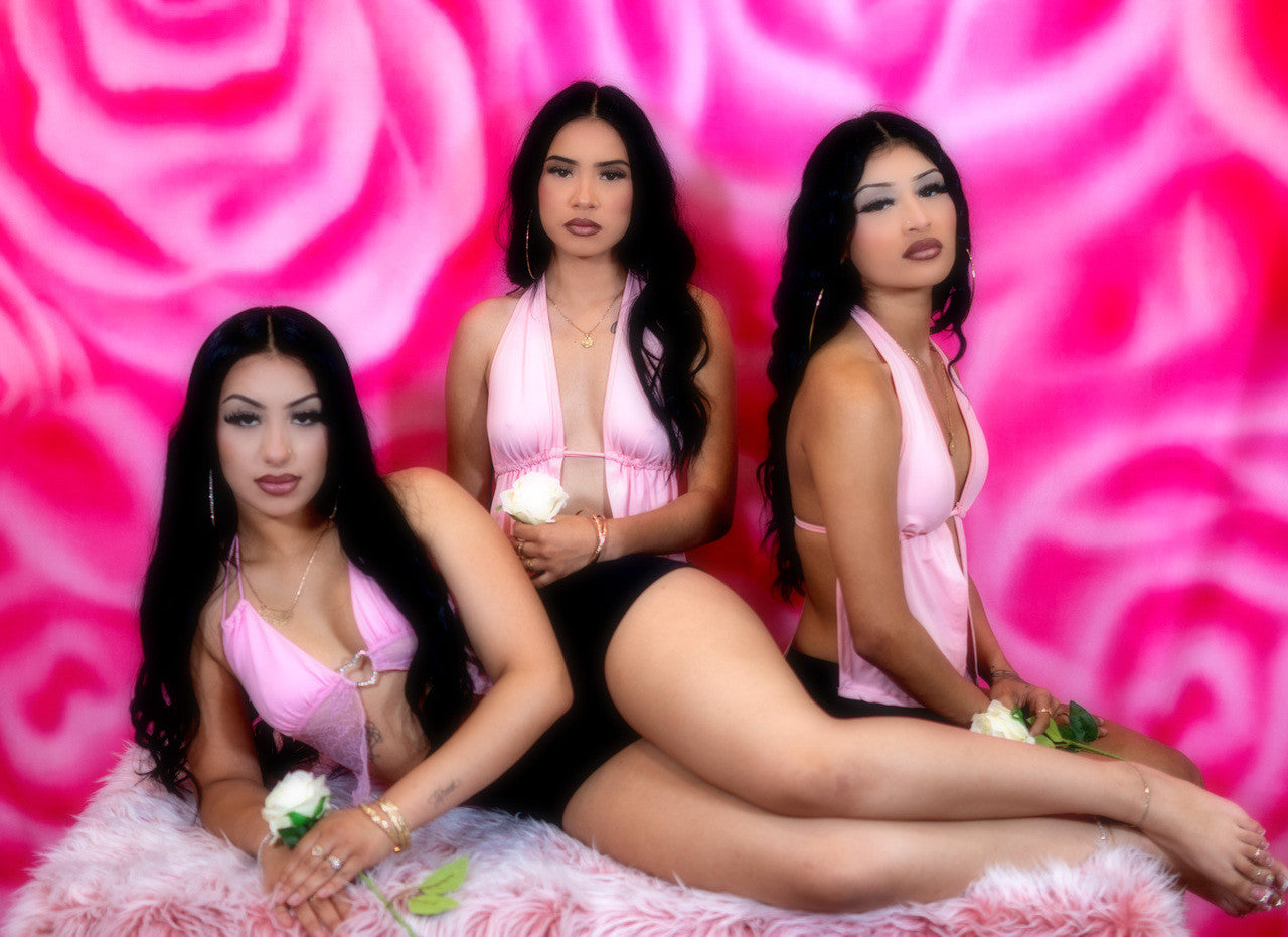 EXTRA EXTRA EXTRA XXX LARGE LIMITED EDITION 'BED OF ROSES' Glamour Shotz Airbrushed Backdrop (PINK) (XXXL) Exclusive/Limited Edition!!