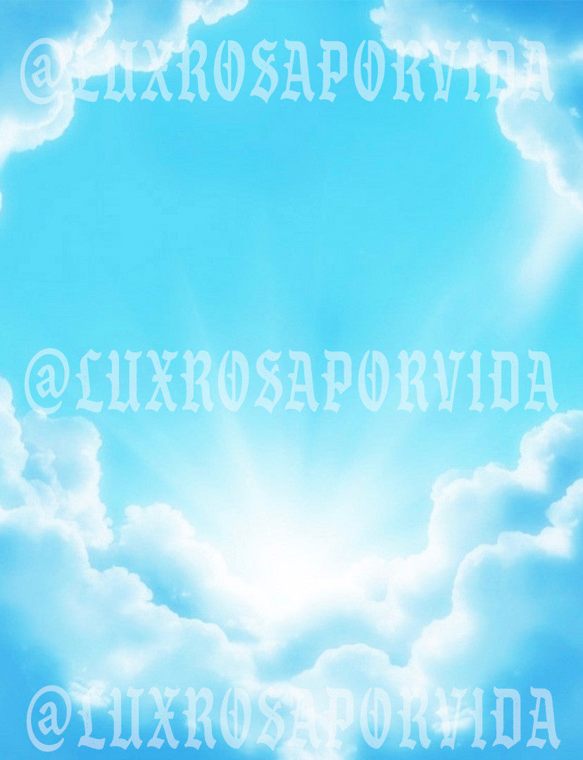 Glamour Shotz 'Shine Down On Me' Backdrop (Light Blue/Aqua) Extra Large