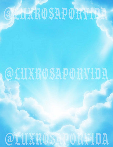 Glamour Shotz 'Shine Down On Me' Backdrop (Light Blue/Aqua) Extra Large