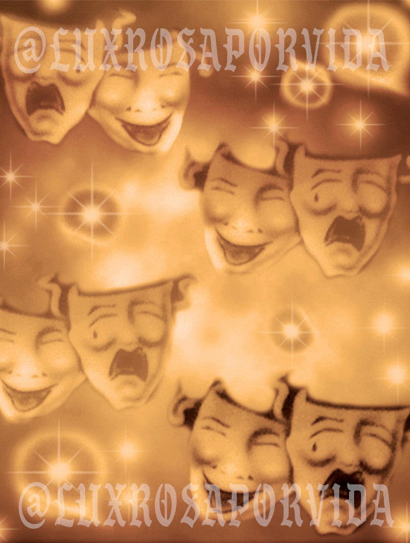 'Spring Valley Swap Meet' Airbrushed Glamour Shot Backdrop (BROWN/GOLD OMBRE) (Extra Large)