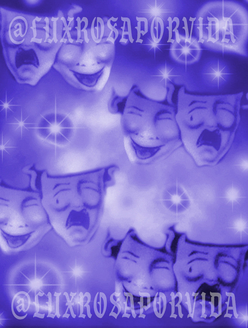 'Spring Valley Swap Meet' Airbrushed Glamour Shot Backdrop (PURPLE OMBRÉ) (Extra Large)