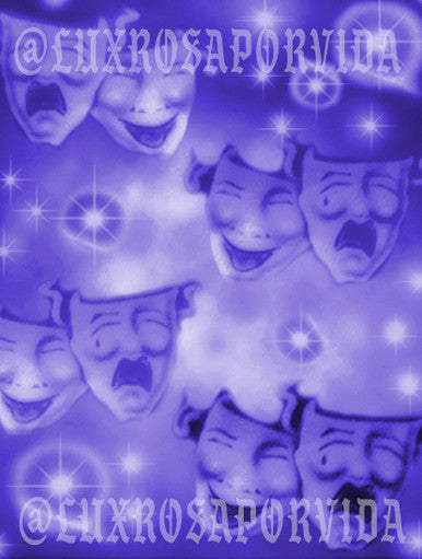 'Spring Valley Swap Meet' Airbrushed Glamour Shot Backdrop (PURPLE OMBRÉ) (Extra Large)