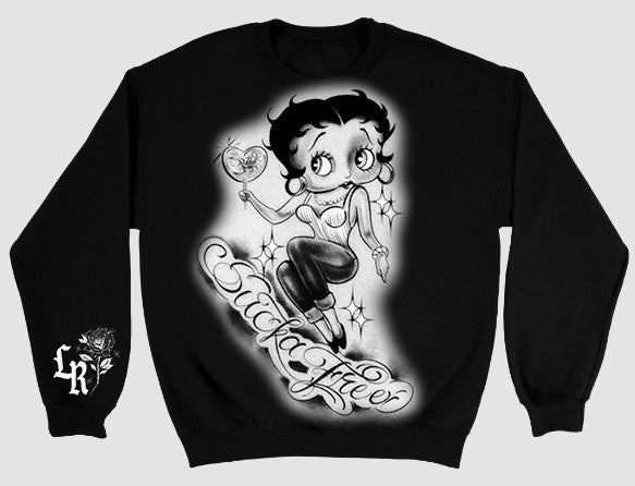 SUCKA FREE' Pen & Ink Crewneck (BLACK)