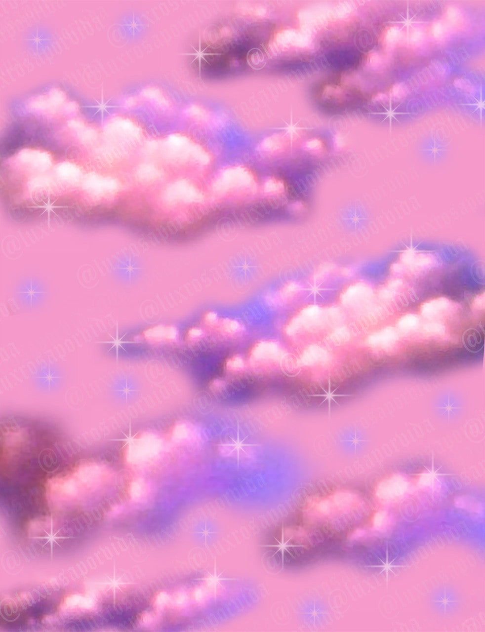 Glamour Shotz 'Sunshine On A Cloudy Day' Airbrushed Backdrop PINKS (Extra Large)