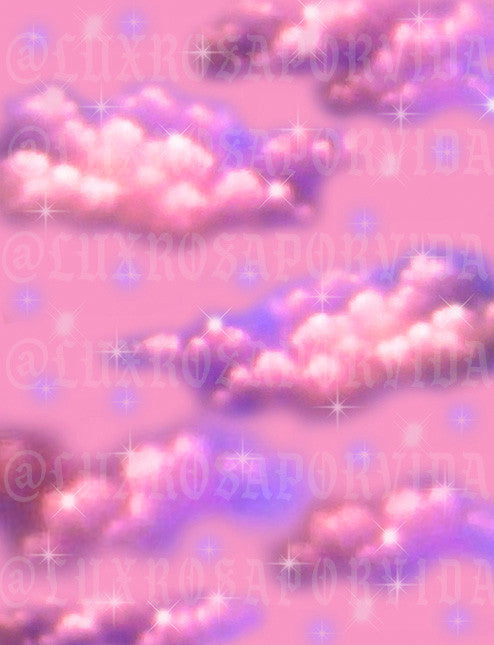 Glamour Shotz 'Sunshine On A Cloudy Day' Airbrushed Backdrop PINKS (Extra Large)