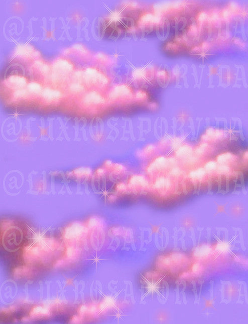 Glamour Shotz 'Sunshine On A Cloudy Day' Airbrushed Backdrop PURPLE (Extra Large)