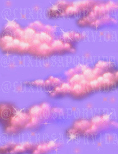 Glamour Shotz 'Sunshine On A Cloudy Day' Airbrushed Backdrop PURPLE (Extra Large)