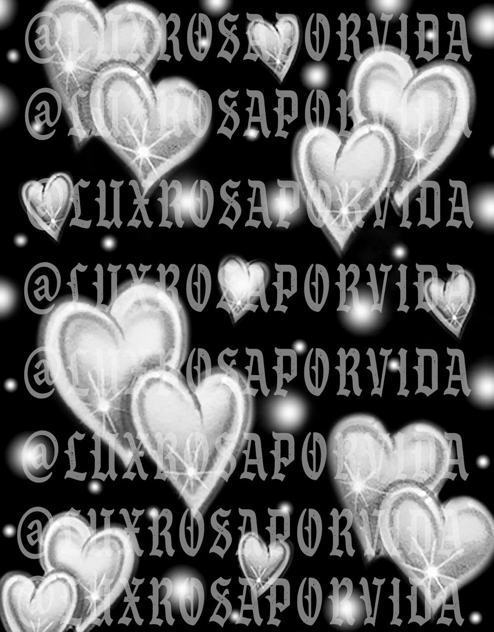 Glamour Shotz SweetHearts Airbrushed Backdrop BLACK/WHITE (Extra Large)