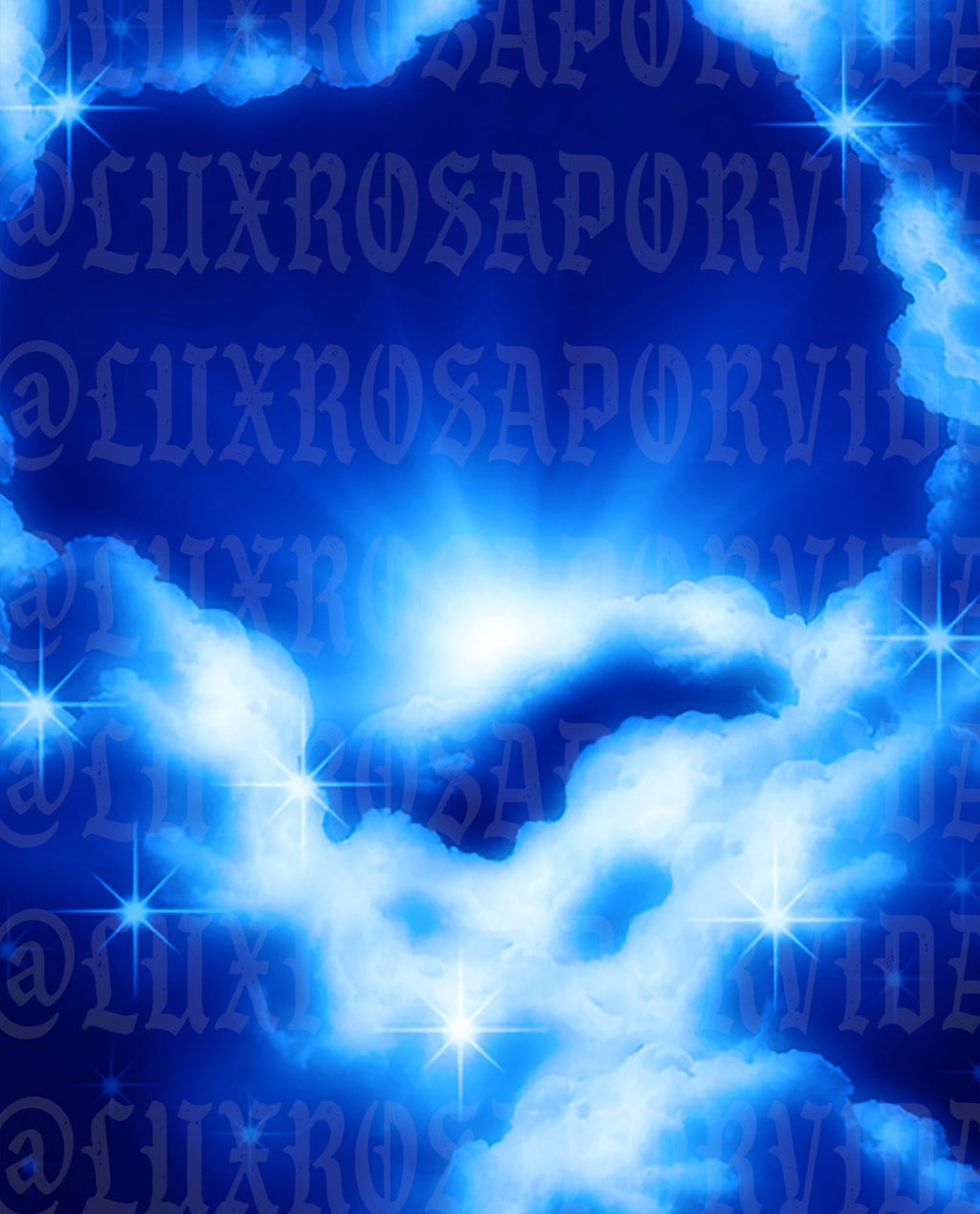 Glamour Shots Up In The Sky Airbrush Backdrop (Deep Blue) Extra Large