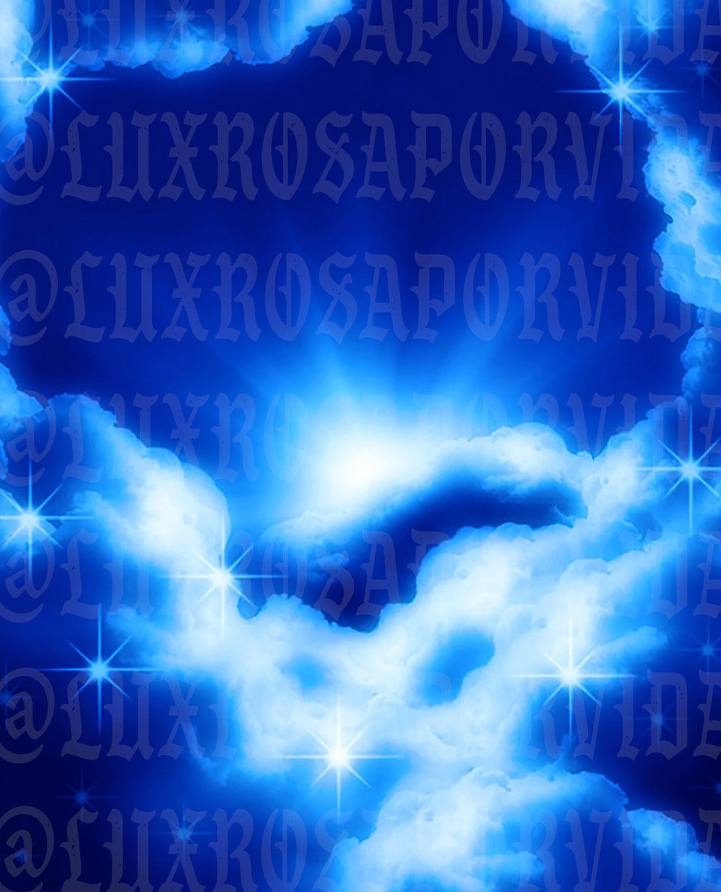 Glamour Shots Up In The Sky Airbrush Backdrop (Deep Blue) Extra Large