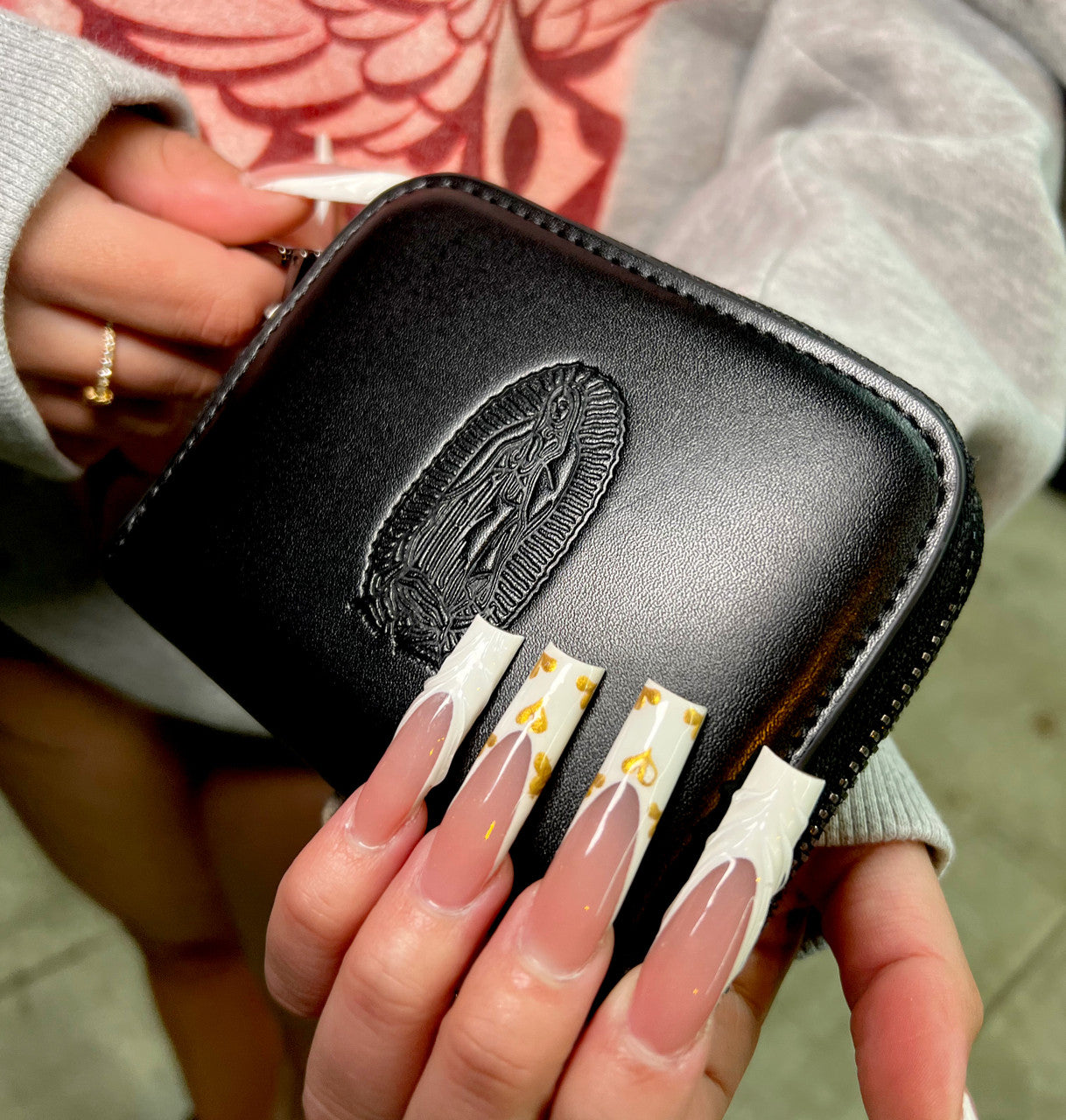 Lux Rosa OUR LADY Wallet- Black