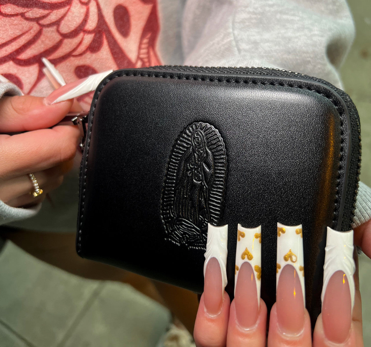 Lux Rosa OUR LADY Wallet- Black