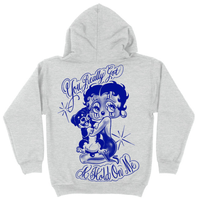 Limited Edition 'You Really Got A  Hold On Me' ZIP-UP Hoodie (GREY/BLUE)
